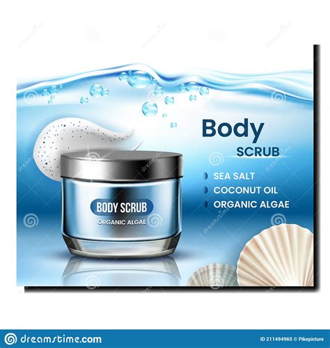 Download Scrub Body Therapy Cosmetic Promo Banner Vector